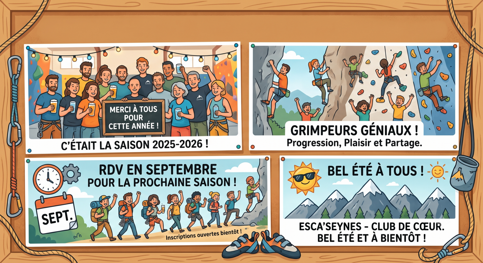Merci pour cette superbe fin de saison ! 🧗‍♂️🎉
