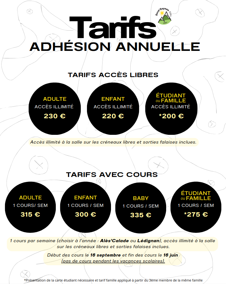 Inscriptions pour la saison 2026/2027