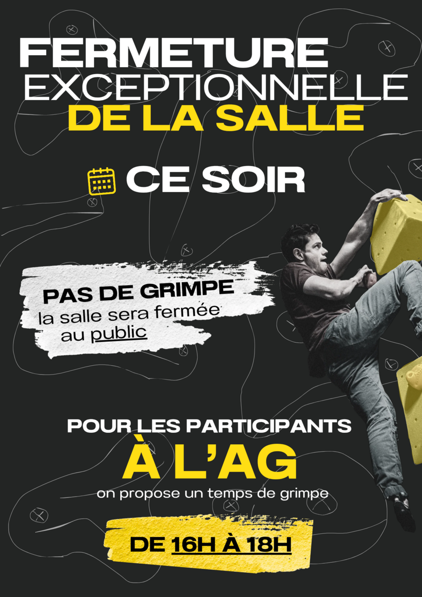 Fermeture exceptionnelle ce soir - 16-10-26