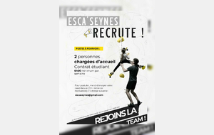 📢 Esca'Seynes recrute ! 🧗