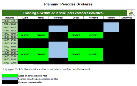 Reprise des horaires habituels