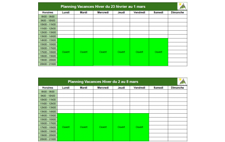 🧗‍♀️✨Horaires Vacances d’Hiver – Exceptionnellement ouverte samedi 28/02✨🧗‍♂️
