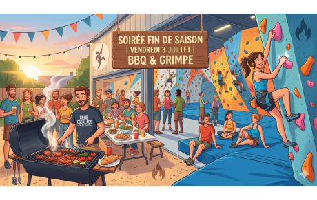Barbecue de fin d’année du club d’escalade – Vendredi 3 juillet 🌮🧗✨