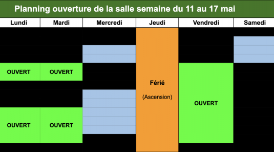 Ouverture exceptionnelle de la salle Alès'Calade le vendredi 15 mai après-midi