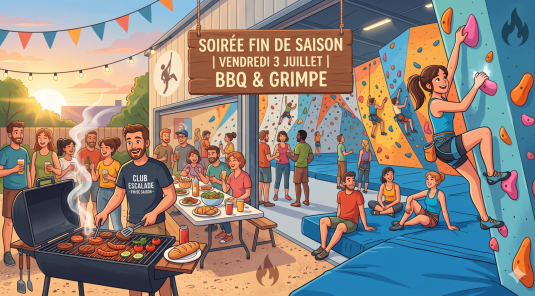 Barbecue de fin d’année du club d’escalade – Vendredi 3 juillet 🌮🧗✨